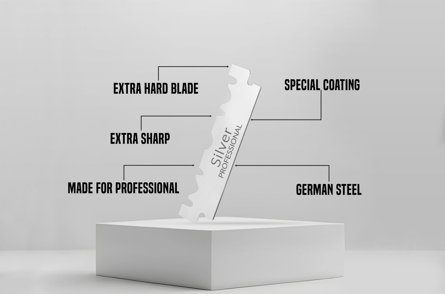 SILVER HALF BLADES 100CT.