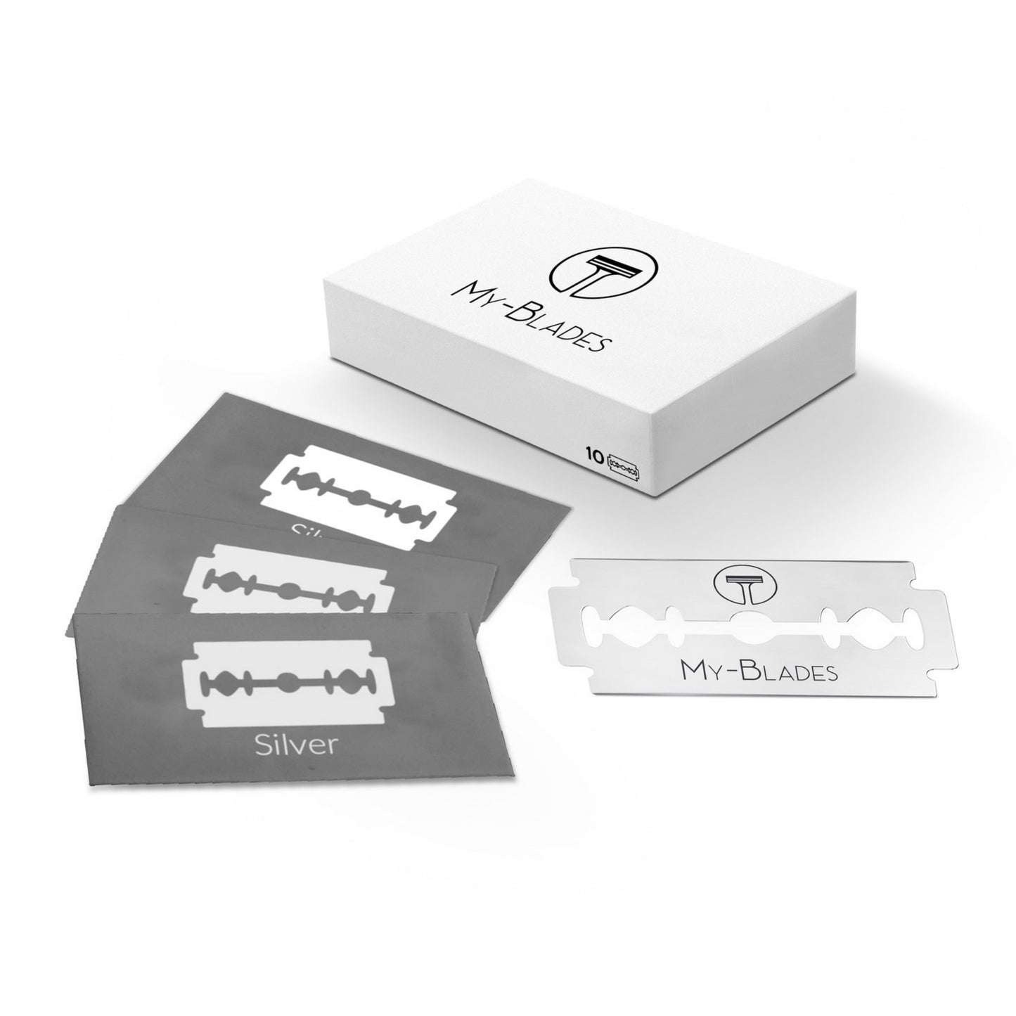 SILVER DOUBLE EDGE RAZOR BLADES 100CT.
