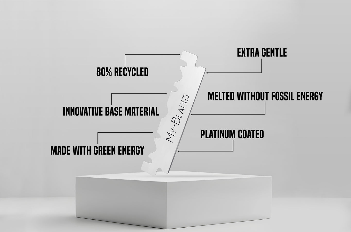 PLATINUM HALF BLADES 100CT.